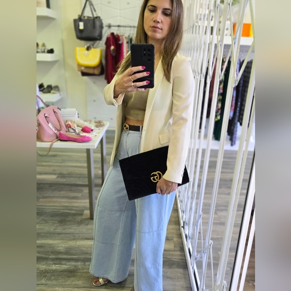 Gucci Marmont Large Velvet Clutch - Picture 14 of 14